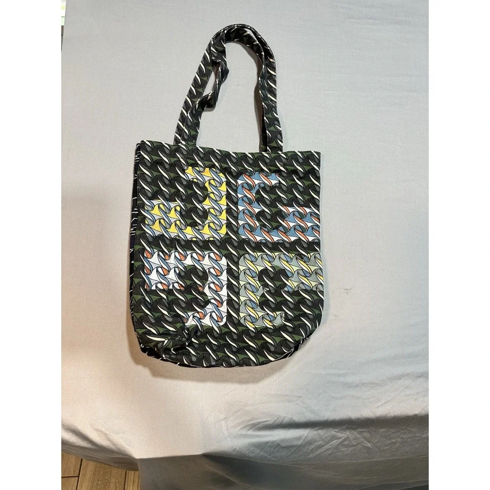 Tory Burch Printed Canvas Tote‎ 84587 Curly Ribbon